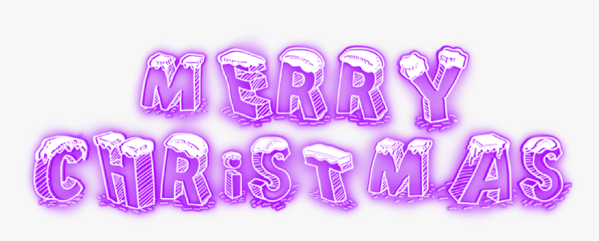 #merrychristmas #christmas #neon #word #text Freetoedit - Illustration, HD Png Download