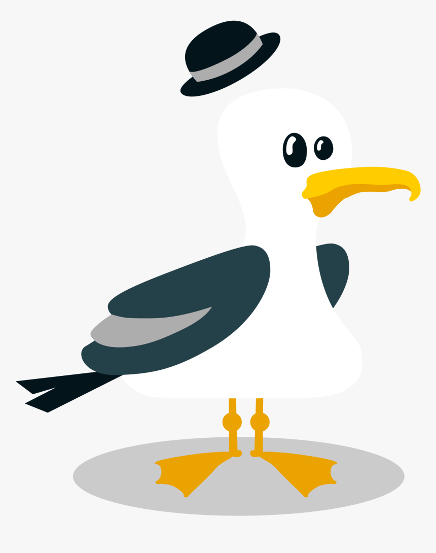 Footprint Clipart Seagull, HD Png Download