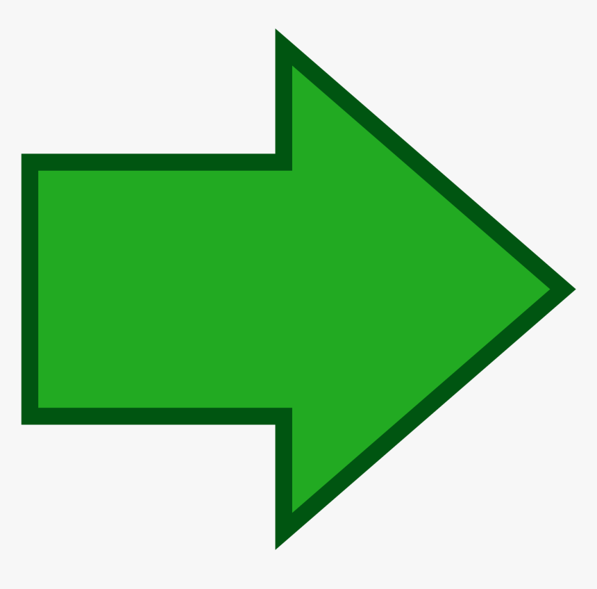 Green Arrow Transparent Background, HD Png Download