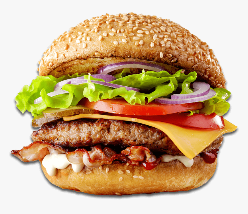 Wings Avenue-hamburguesas - Hamburger With White Background, HD Png Download