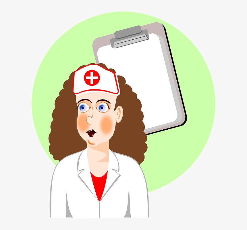 Enfermera, Salud, Hospital, Medicina, Tratamiento - Cartoon, HD Png Download