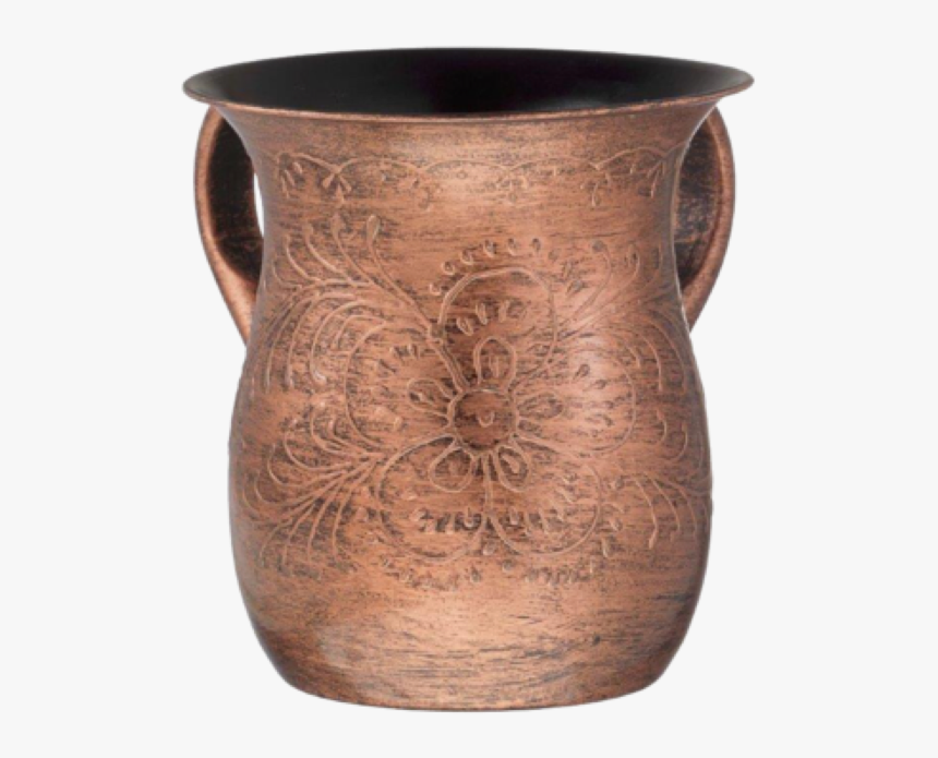Stainless Steel Washing Cup Copper Antique Texture - Vase, HD Png Download
