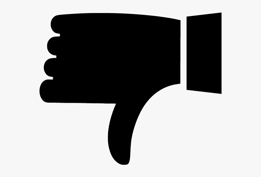 Red Thumbs Down Clipart, HD Png Download