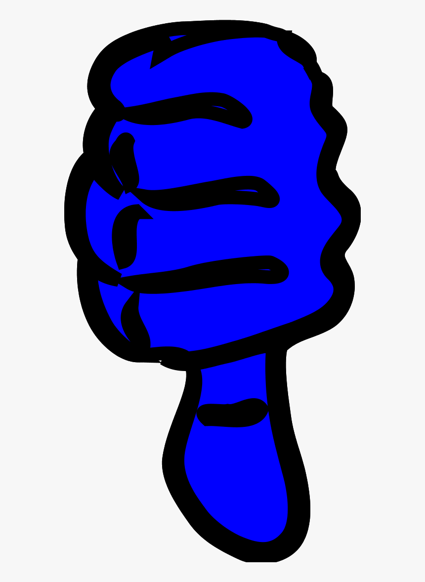 Thumbs Down Clipart Blue, HD Png Download