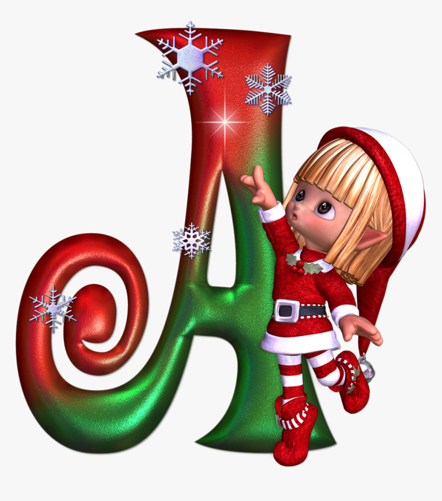 Transparent Fondos De Navidad Png - Abecedario Letras De Navidad, Png Download