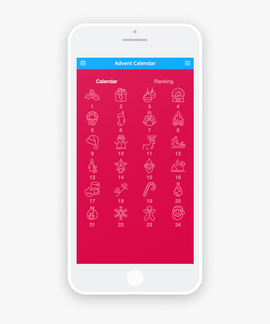 Mobile Christmas Calendars, HD Png Download