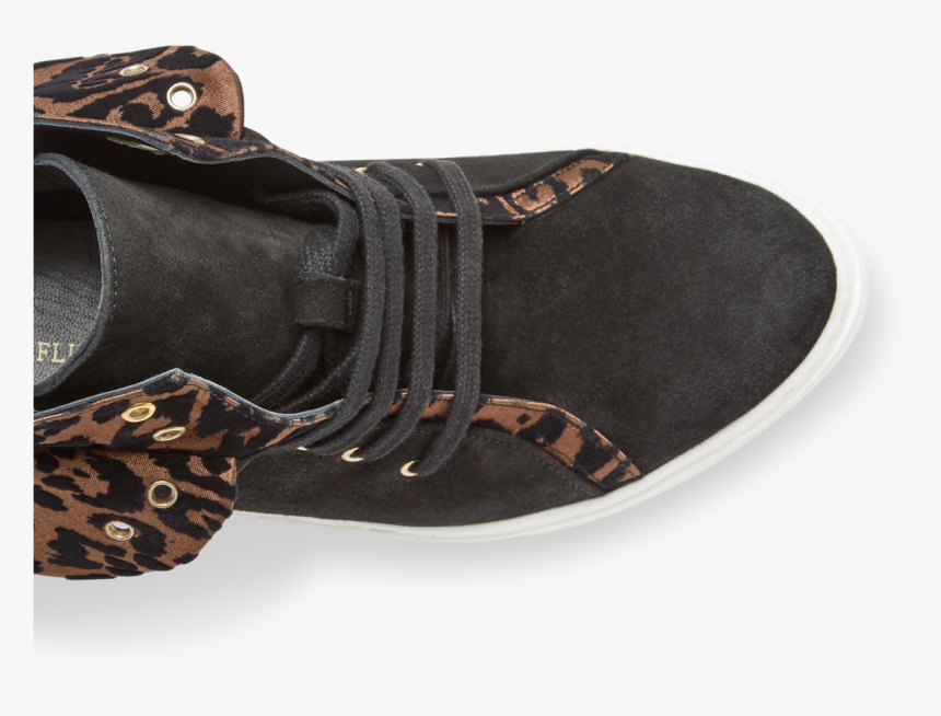 Flat Lace-up Charlotte Sneaker In Black Suede Coffee - Hiking Shoe, HD Png Download