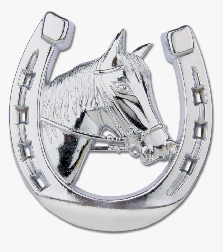 Escudo Herradura Para Coche Con Cabeza De Caballo - Ferro Di Cavallo Per Auto, HD Png Download