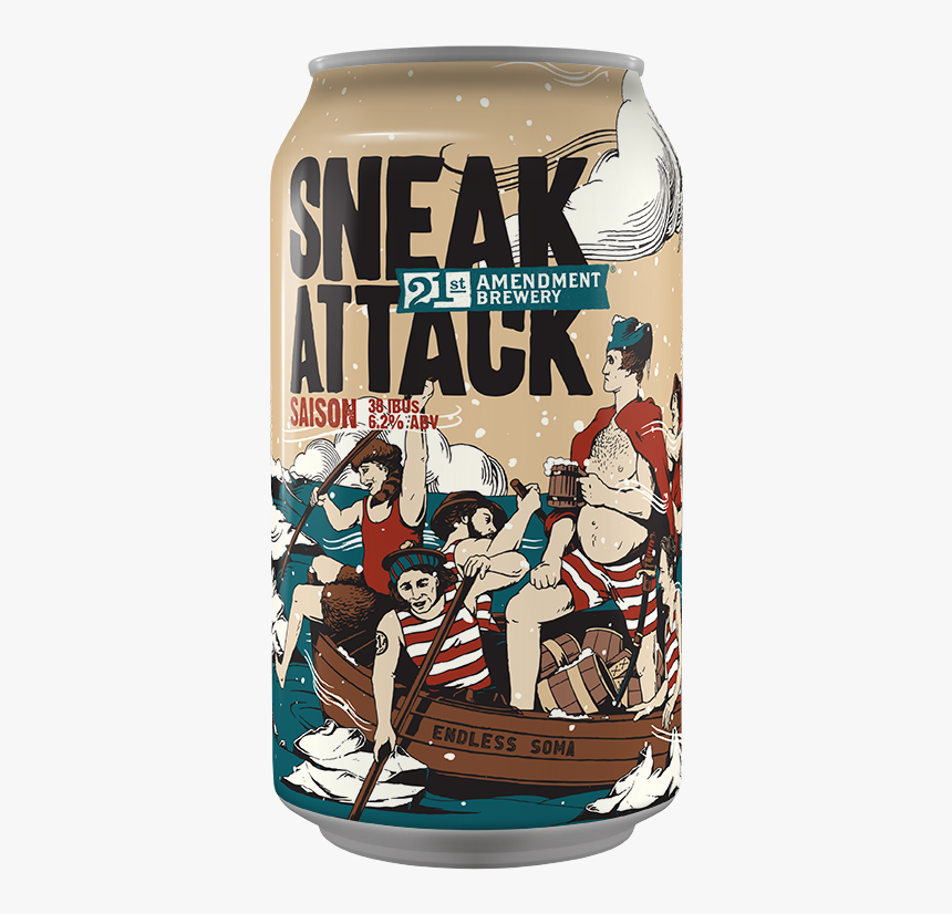 Sneak Attack Saison - 21st Amendment Brewery, HD Png Download