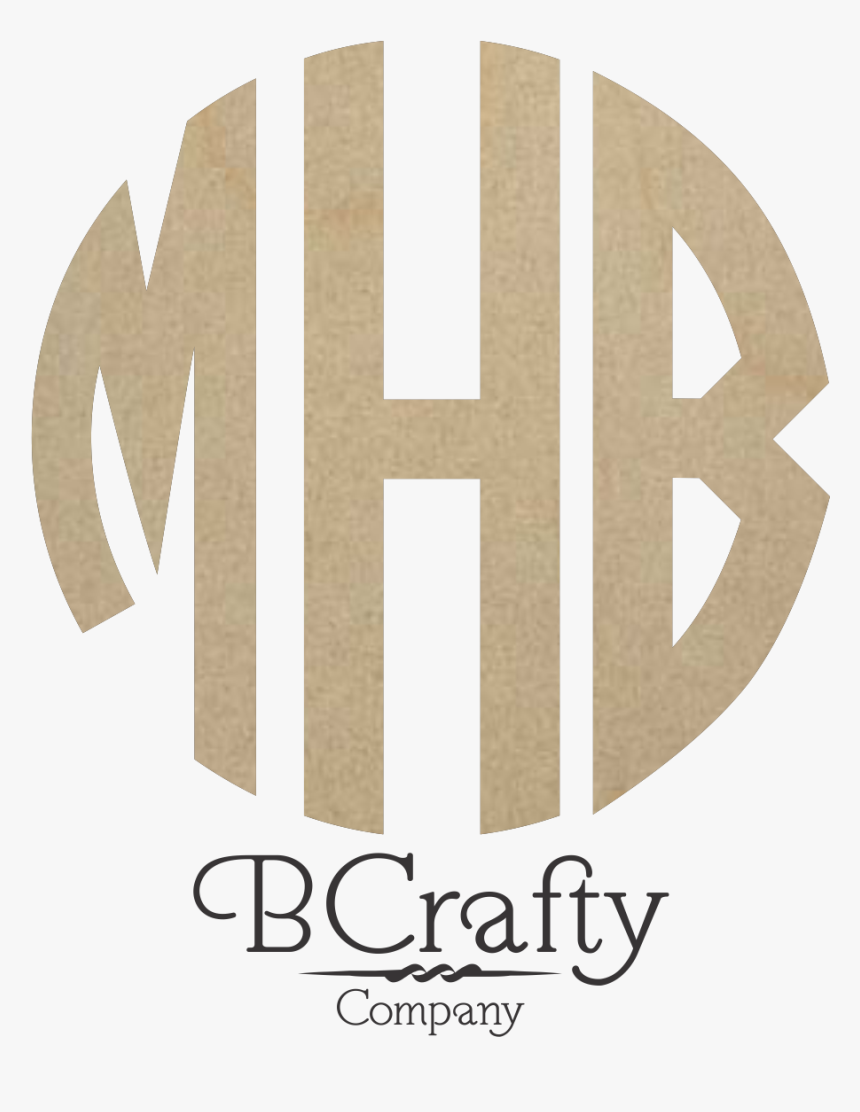 Wooden Circle Monogram , Png Download - Poster, Transparent Png