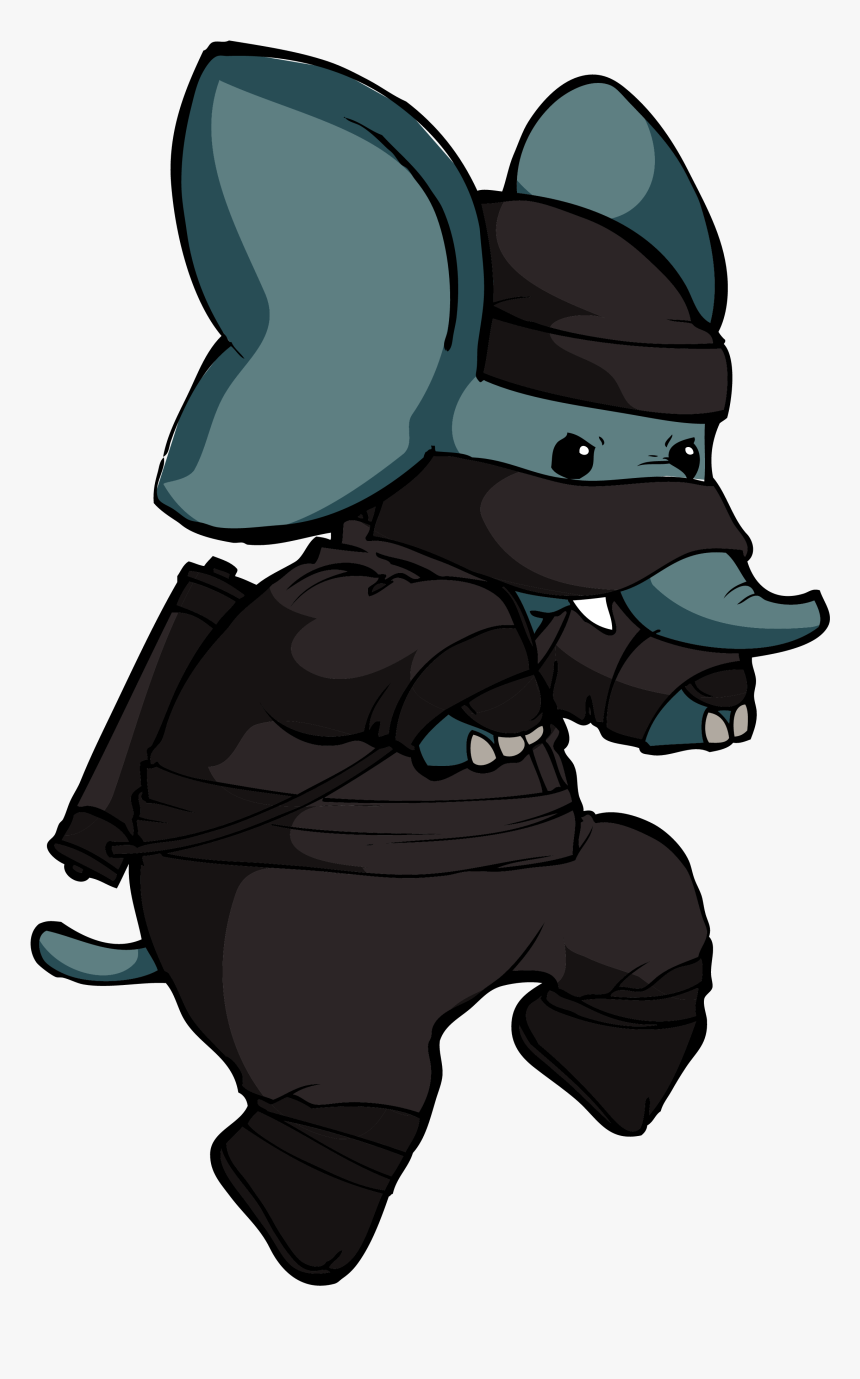 Ninja Elephant, HD Png Download