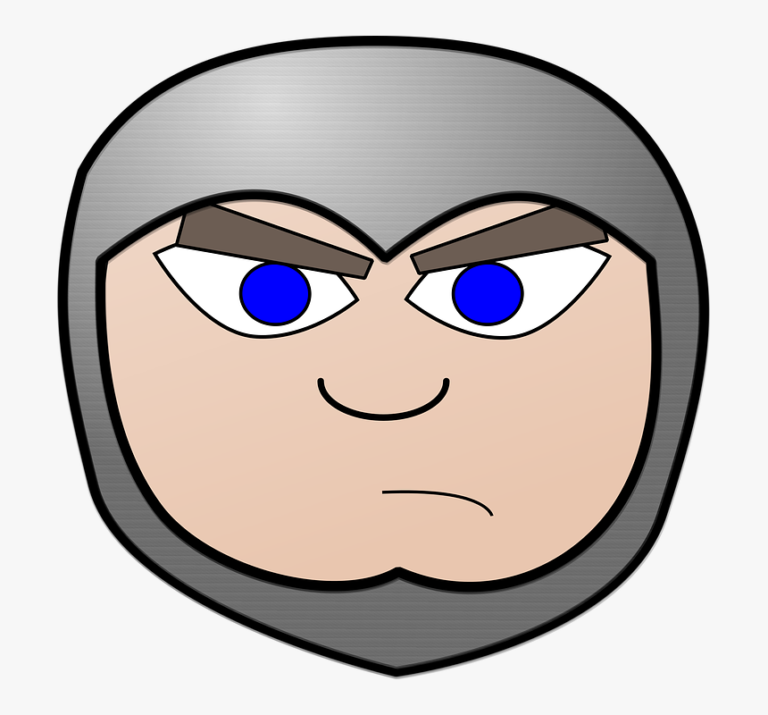 Comic Characters, Dress-up Head, Head, Knight, Soldier - Knight Face Cartoon, HD Png Download