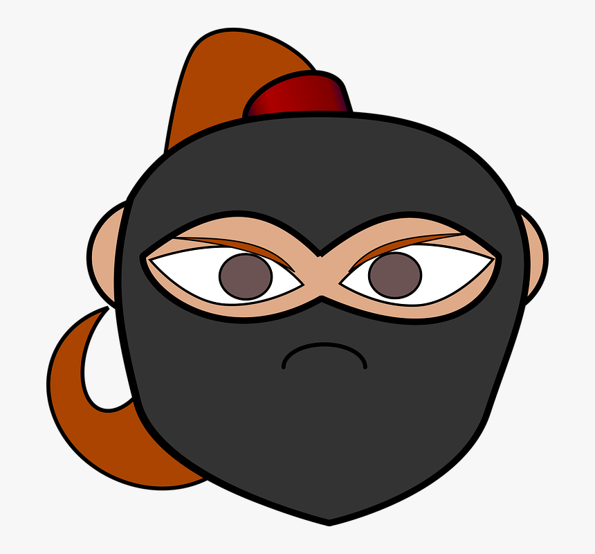Book, Comic Characters, Dress-up Head, Ninja - Ninja Head Png, Transparent Png