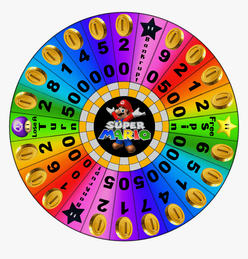 Prize Template Quantumgaming Co Powerpoint Templates - Super Mario Wheel Of Fortune, HD Png Download
