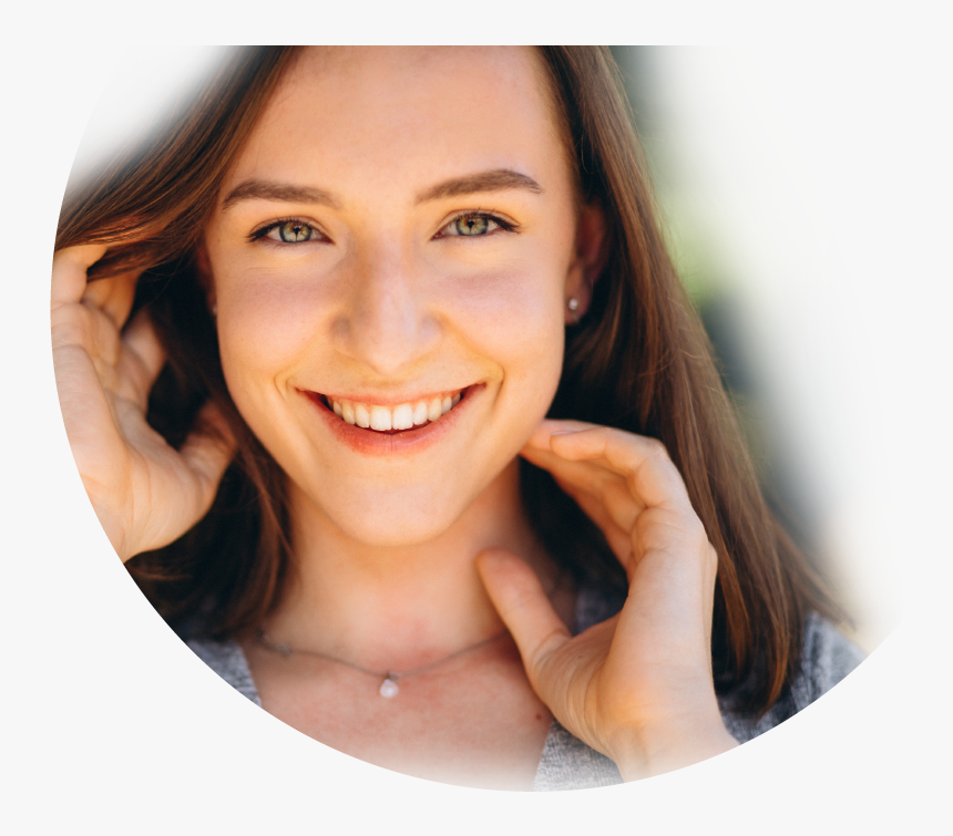 Retrato De Mujer Feliz , Png Download - Sorriso Com Bigode Chines, Transparent Png