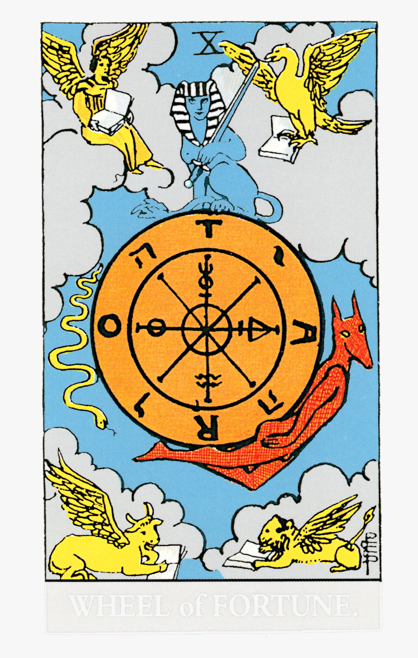 The Wheel Of Fortune Rws - Tarot Soul Card Wheel Of Fortune, HD Png Download