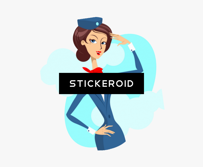 Stewardess I Love Flight Attendants Airplanes Airliners, HD Png Download