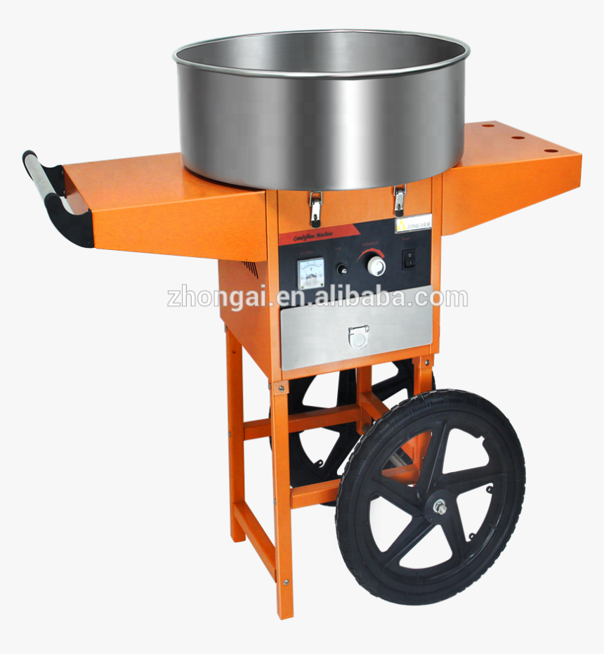 Portable Pink Gas Cotton Candy Machine With Trolley - Rotor, HD Png Download