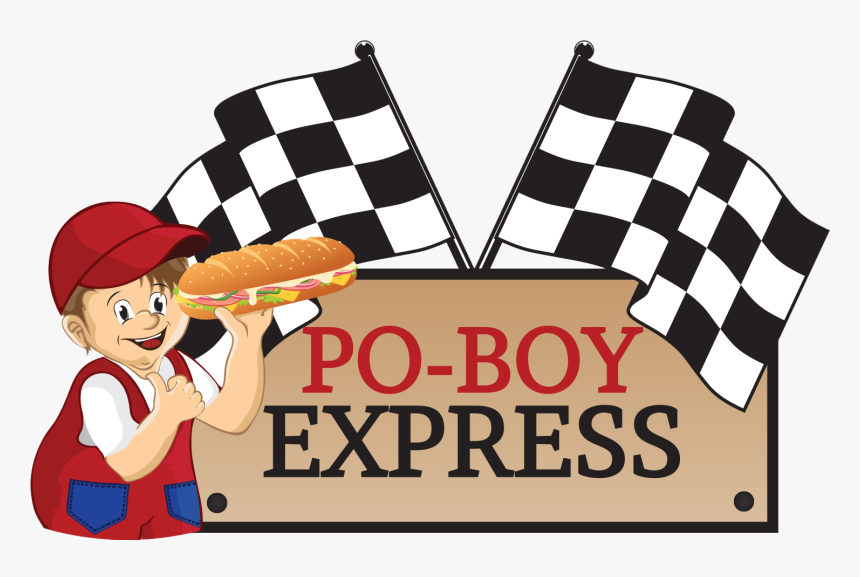 Po Boy Express - Waving Racing Flags, HD Png Download