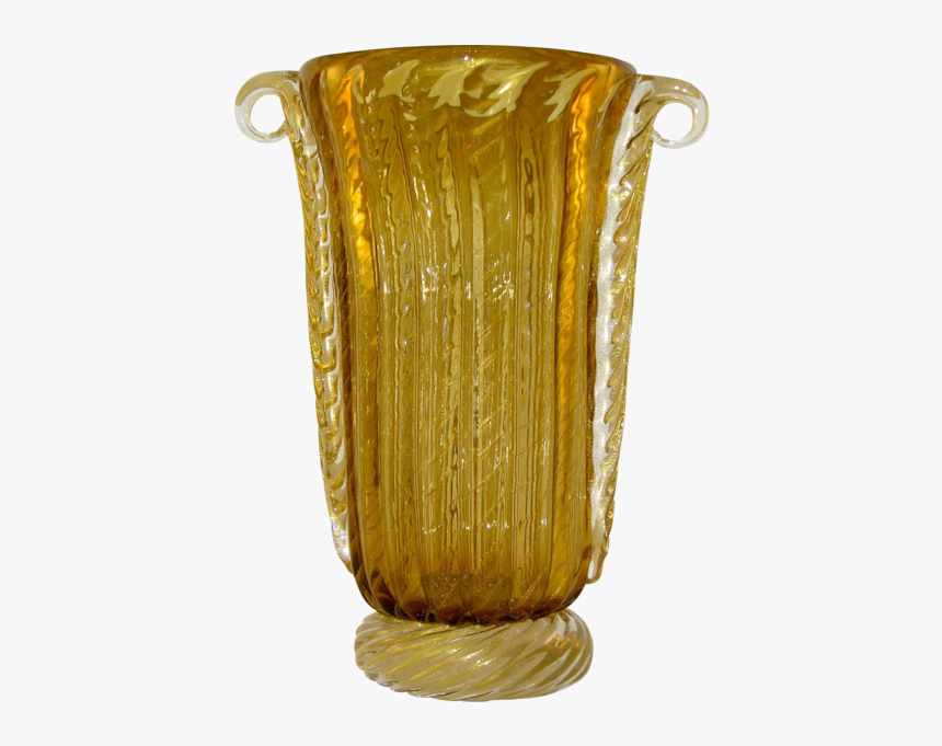 Pino Signoretto Romantic Italian Ribbed Murano Glass - Vase, HD Png Download