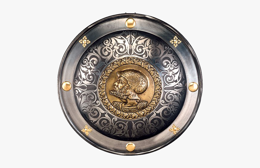 Shield Century Weapon Ages Round Middle 16th Clipart - 16th Century Round Shield, HD Png Download