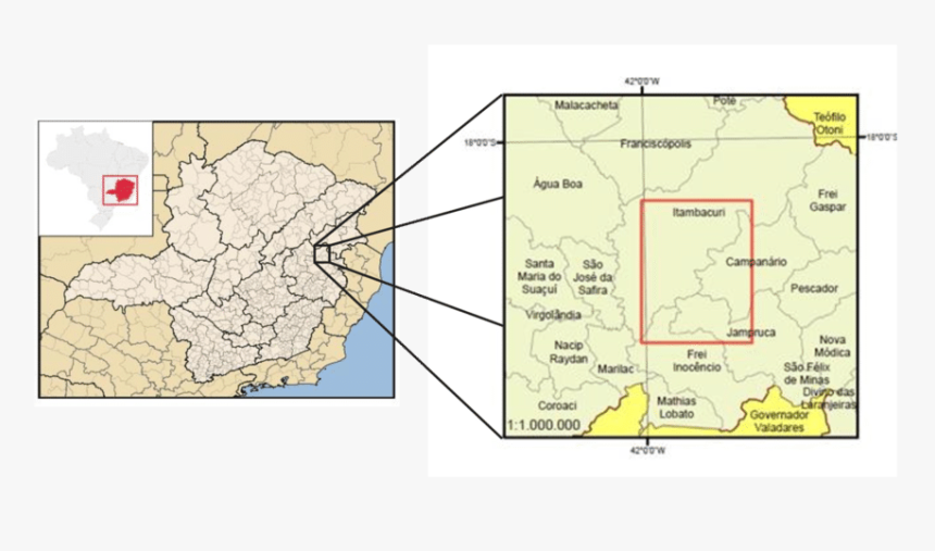 Campanário No Mapa De Mg, HD Png Download