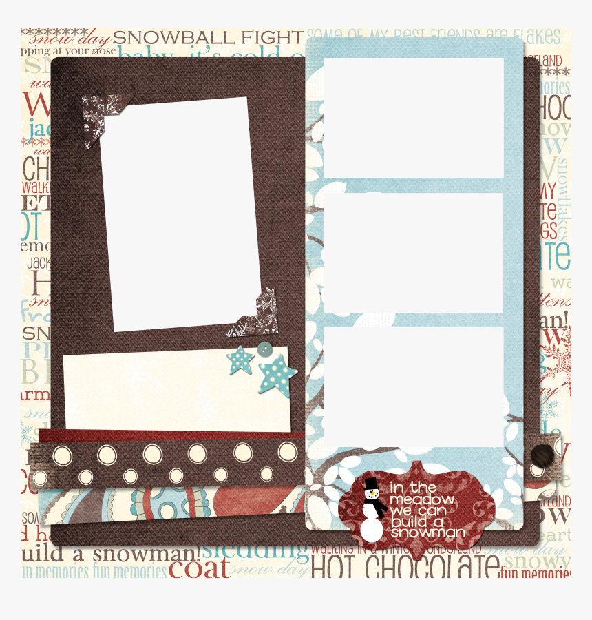 Digital Scrapbook Quick Page Png, Transparent Png