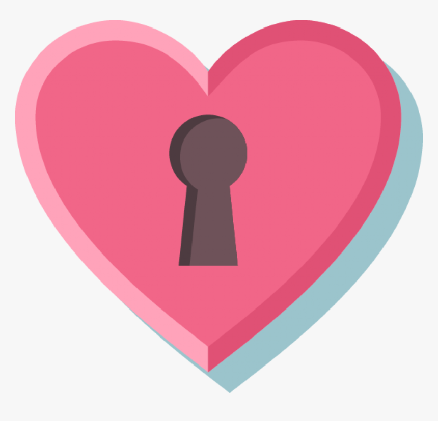 Locked Pink Heart Png Image - Heart, Transparent Png