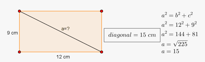 Diagonal De Um Retângulo, HD Png Download