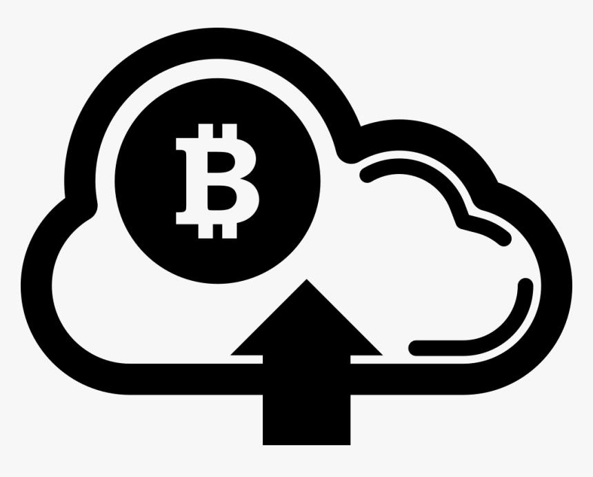 Bitcoin On Cloud With Up Arrow Symbol - Bitcoin, HD Png Download
