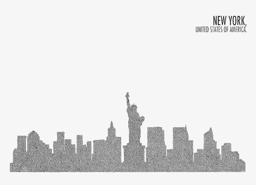New York Skyline Png, Transparent Png
