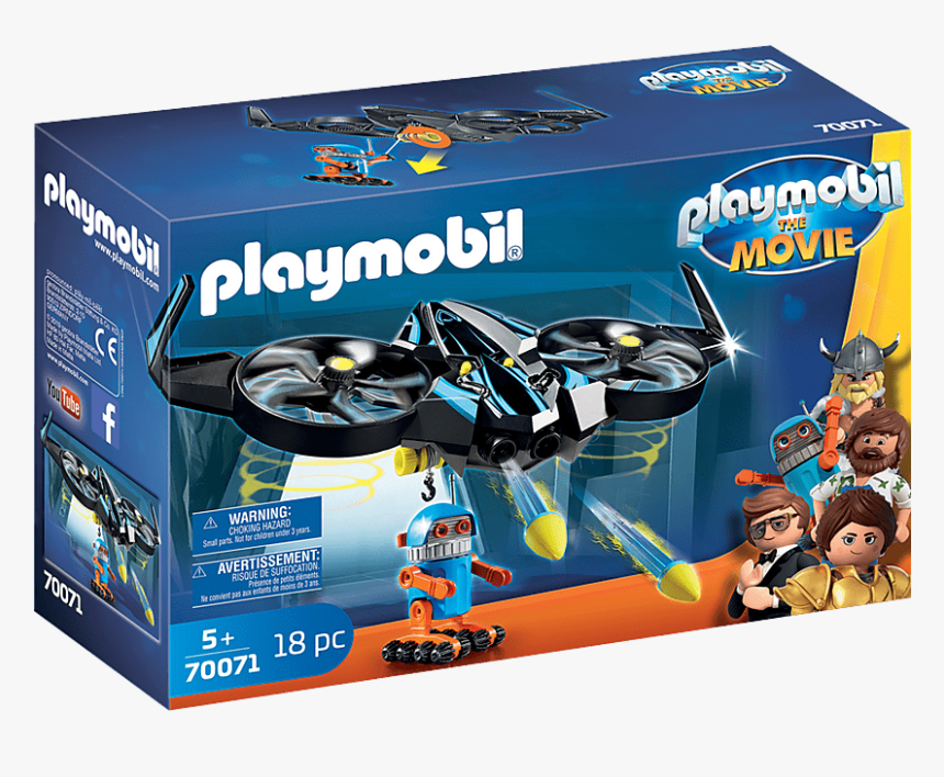 Robotitron With Drone - Playmobil 70071, HD Png Download