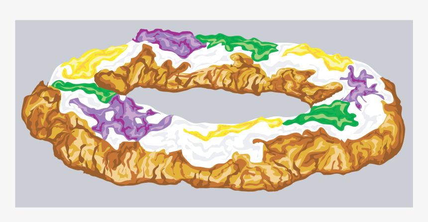 Mardi Gras King Cake - Mardi Gras King Cake Clip Art, HD Png Download