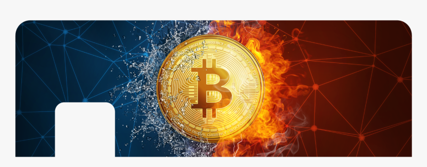 Bitcoin Fire, HD Png Download