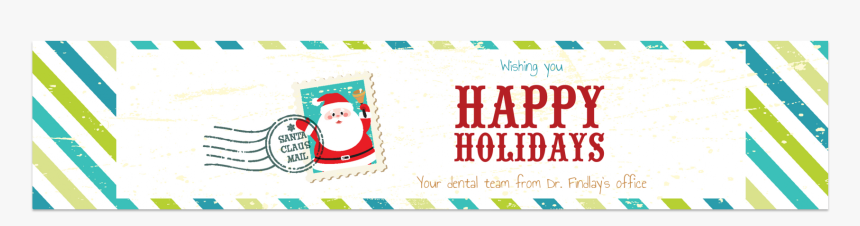 Christmas Water Bottle Label With A Holiday Font - Santa Claus, HD Png Download