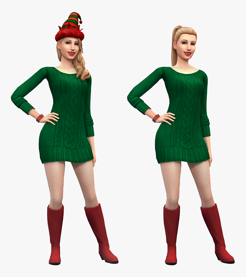 Sims 4 Christmas Sim, HD Png Download