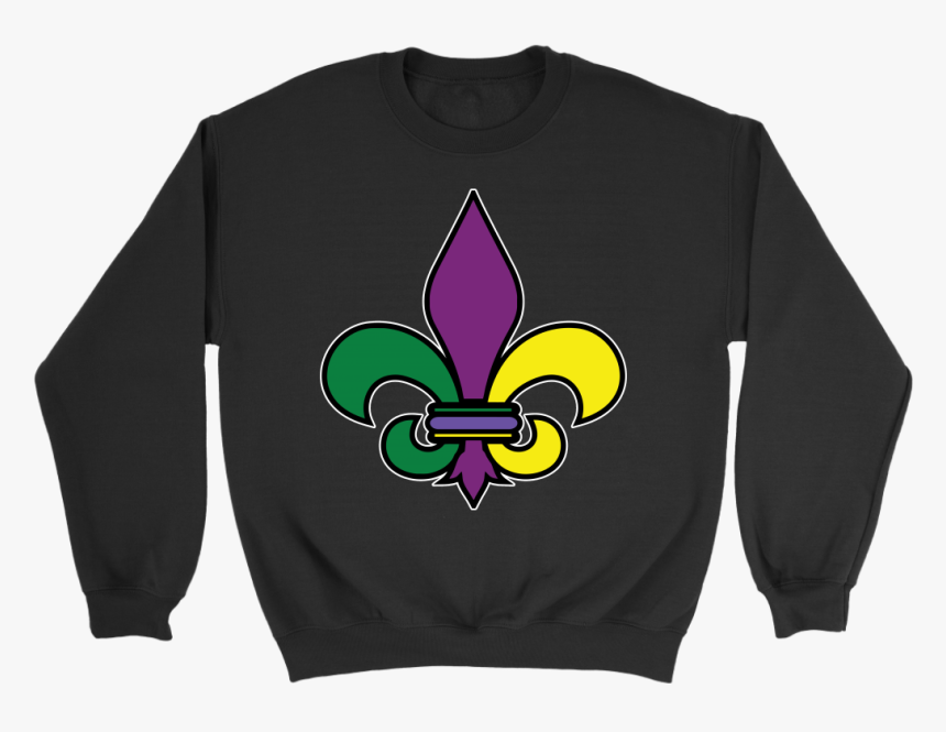 Funny Mardi Gras Crown T-shirt - Crew Neck, HD Png Download