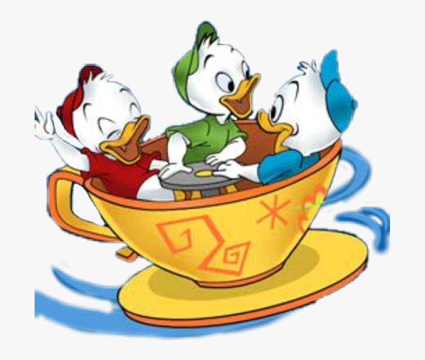 #disney #huey #dewey #louie #teacup #amusementride - Disney Huey Dewey And Louie, HD Png Download