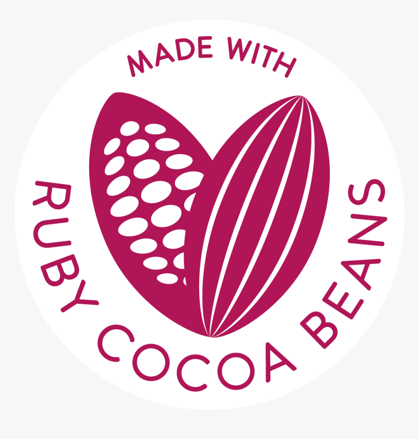 Made With Ruby Cacao Beans - Heart, HD Png Download