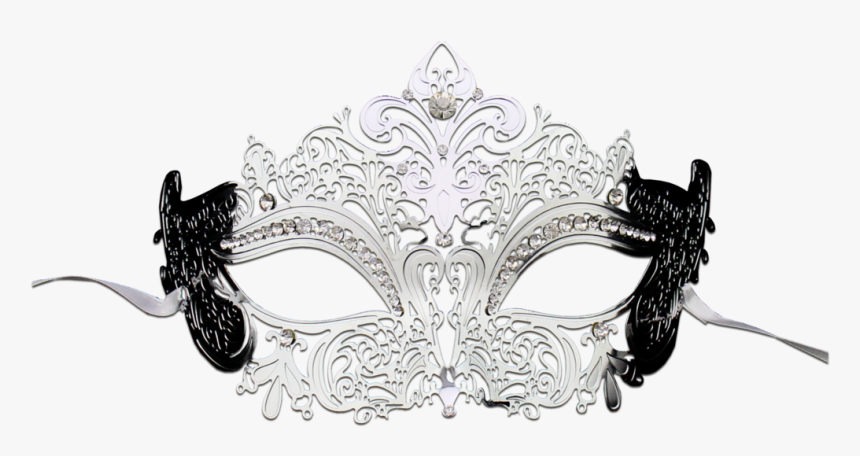 Silver Series Women S Laser Cut Metal Venetian Masquerade - Masquerade Silver Mask Png, Transparent Png