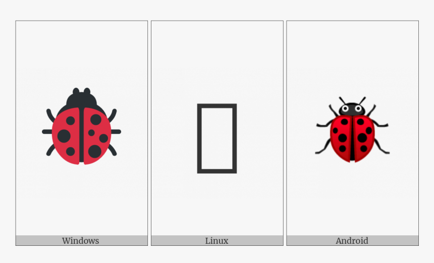 Lady Beetle On Various Operating Systems - Ladybug, HD Png Download