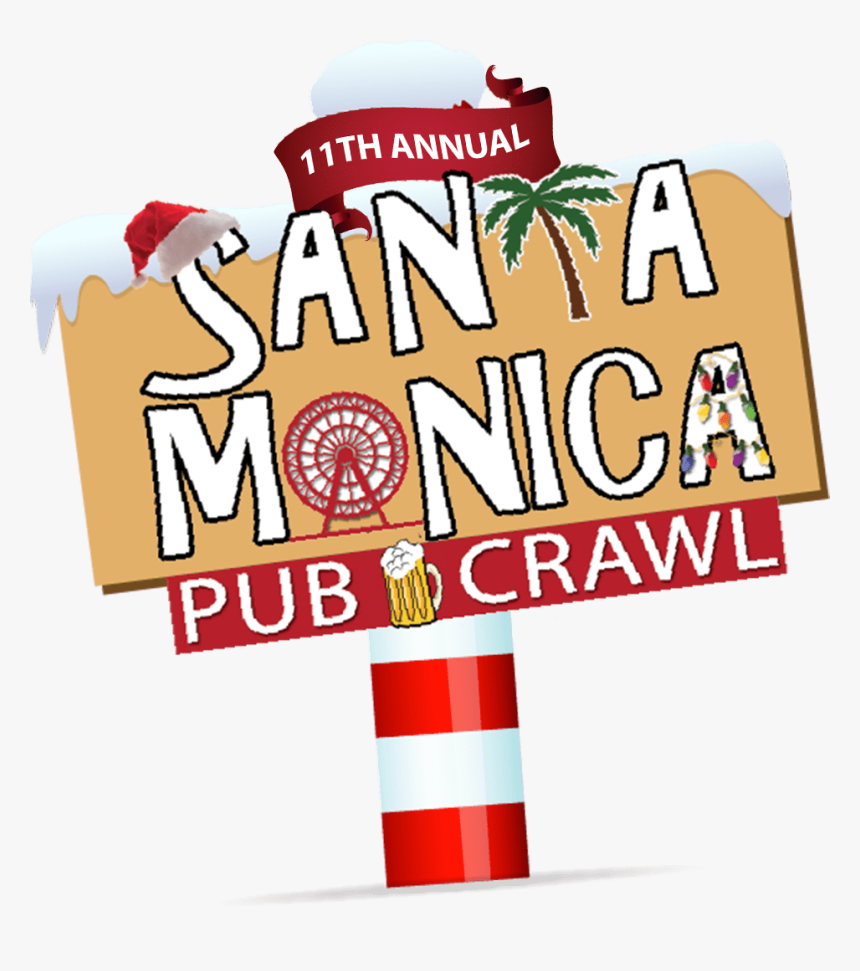 Santa Monica Pub Crawl, HD Png Download