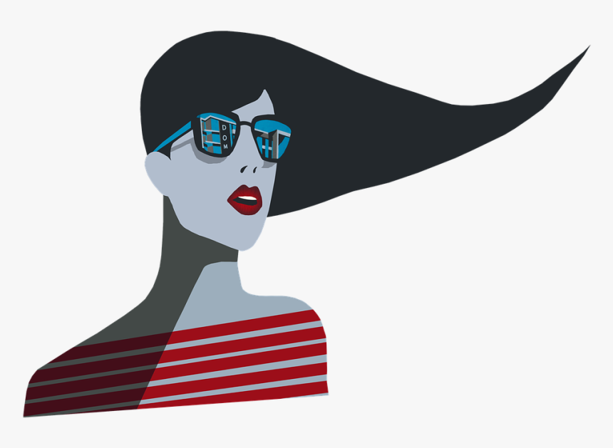 Woman, Street Art, Art, Girl, Stylish, Sunglasses - Png Art Girl, Transparent Png