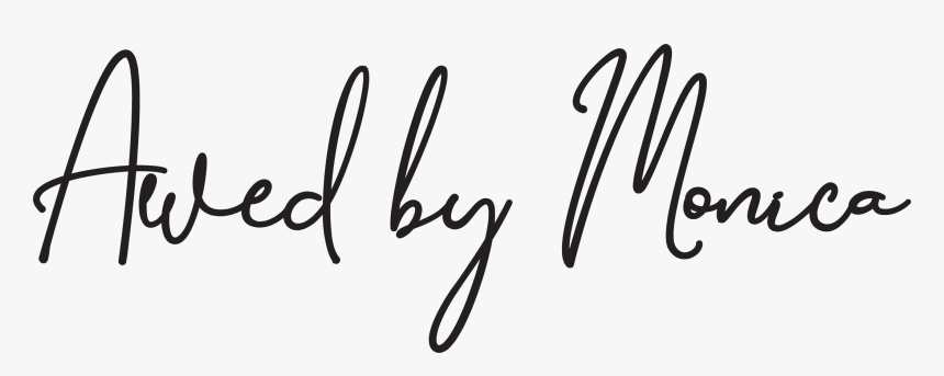 Awed By Monica - Calligraphy, HD Png Download