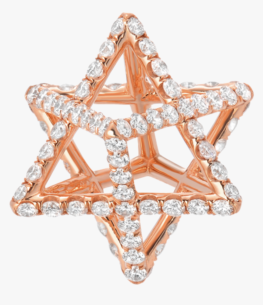 Gold Merkaba Pendant, HD Png Download