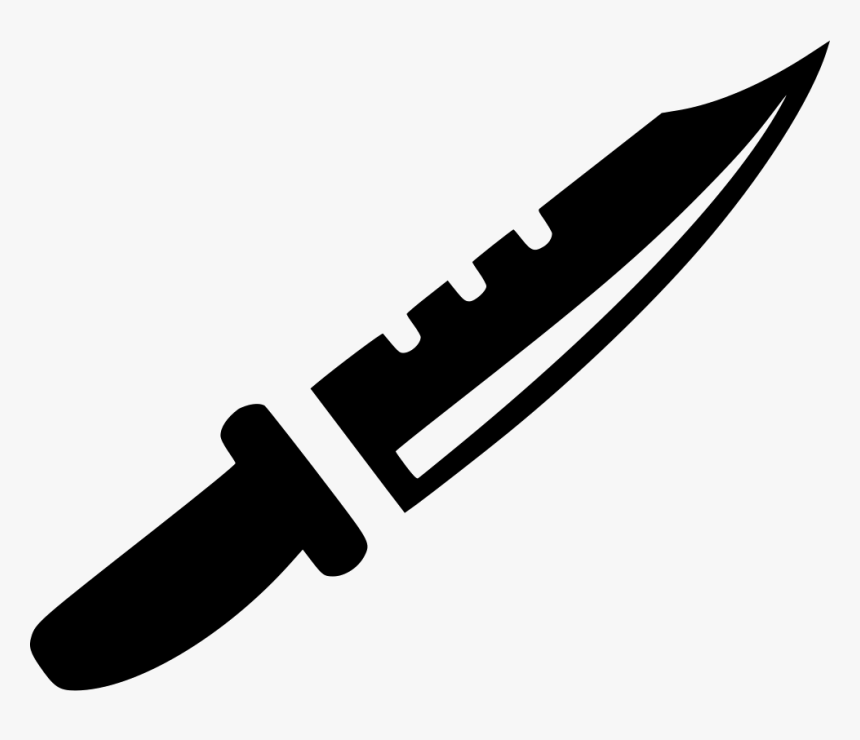 Knife - Knife Black And White Png, Transparent Png