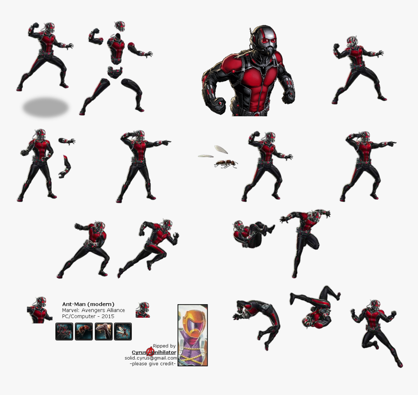 Download Ant Man Png Pic - Marvel Avengers Alliance Ios Sprite, Transparent Png