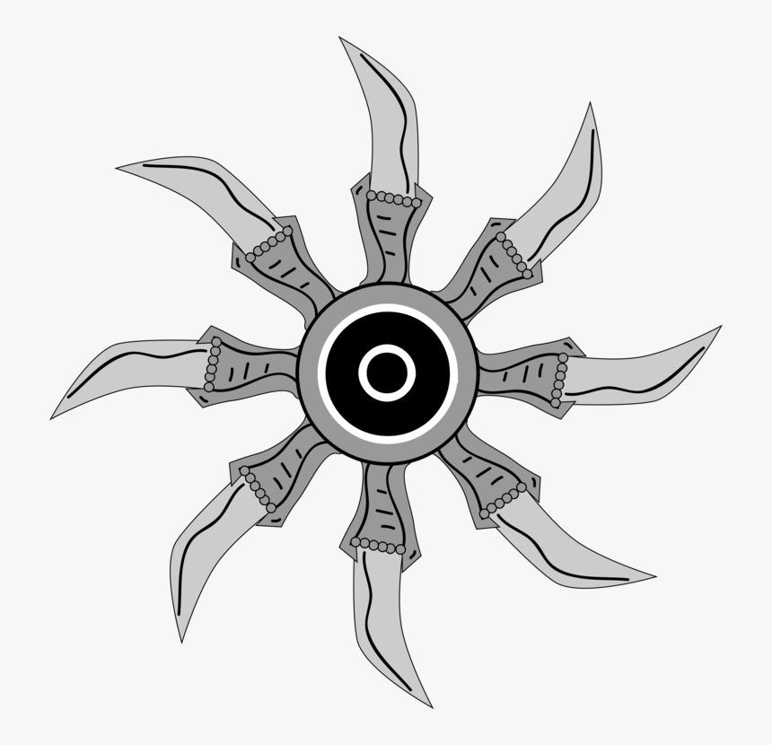 Line Art,fictional Character,symbol - Ninja Weapon Png, Transparent Png