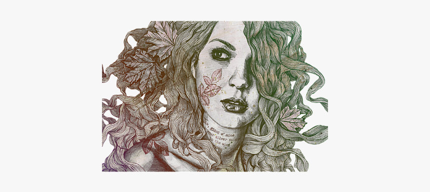 Autumn Street Artwork, HD Png Download