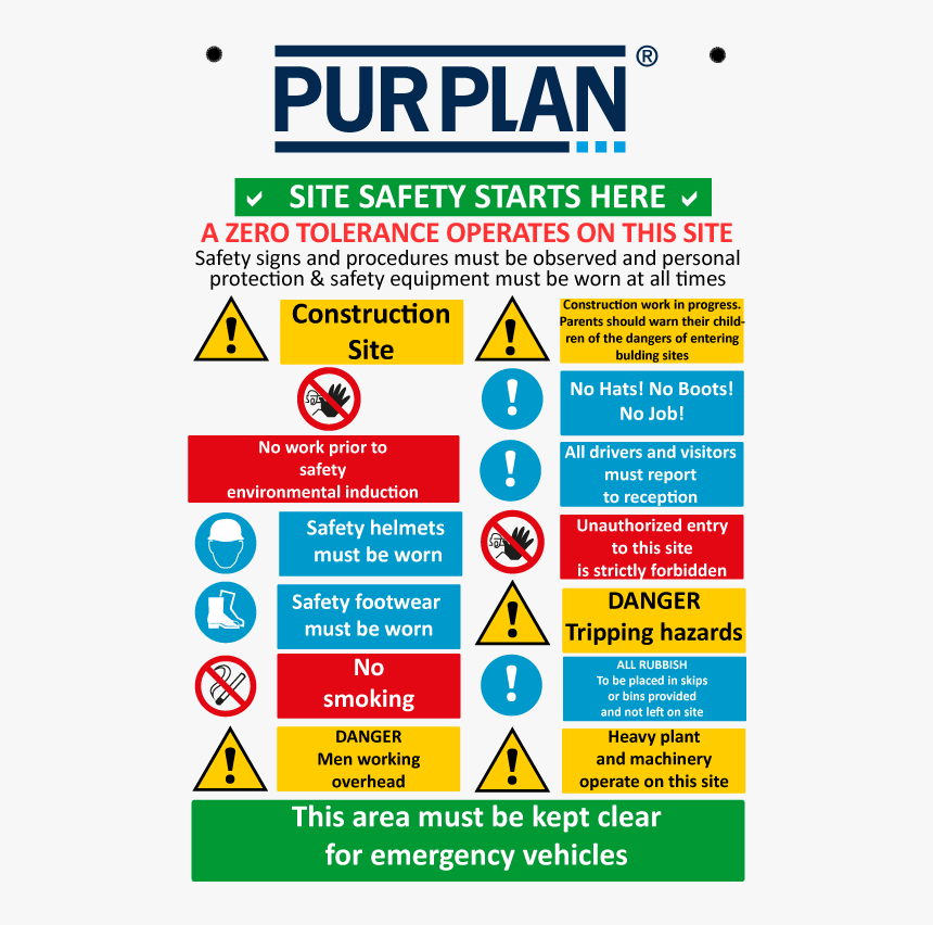 Forbidden Sign Png -purplan Safety - Safety In Civil Construction, Transparent Png